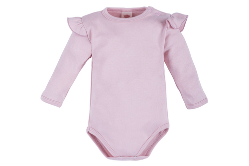 "Rose Bonica" Body z długim rękawem Makoma ciemny róż