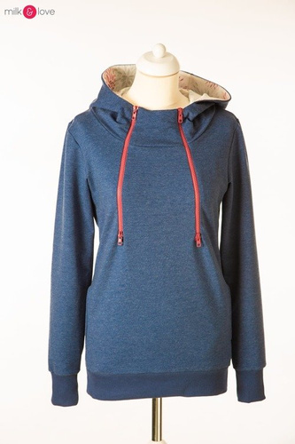 Bluza do karmienia Milk Please Milk&Love niebieski melanż