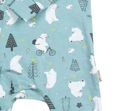 Pajacyk niemowlęcy 4295 Doctor Nap - ice blue