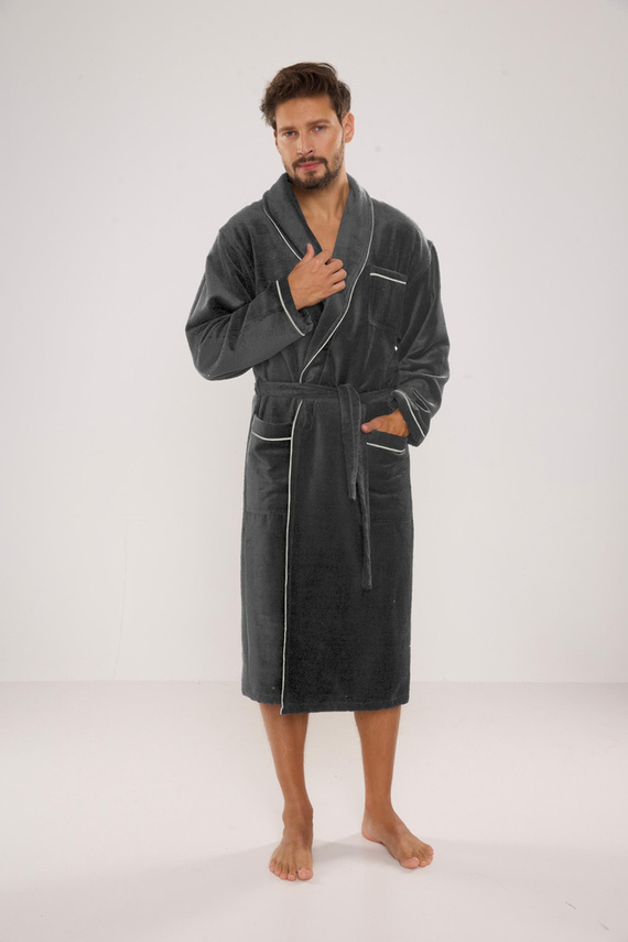 735 Manuele szlafrok męski De Lafense - grafit