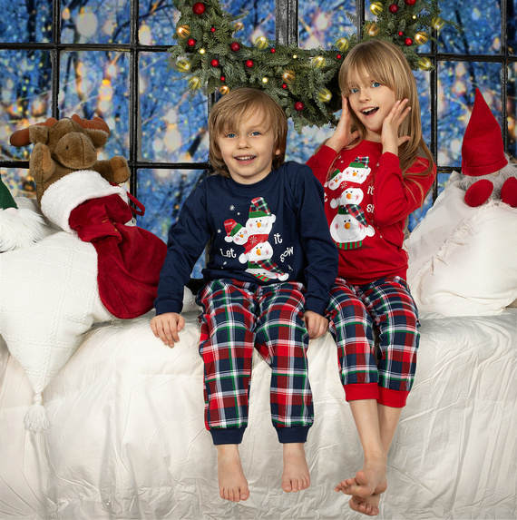 593/154 966/154 Snowman 2 Piżama chłopięca Cornette - granatowy