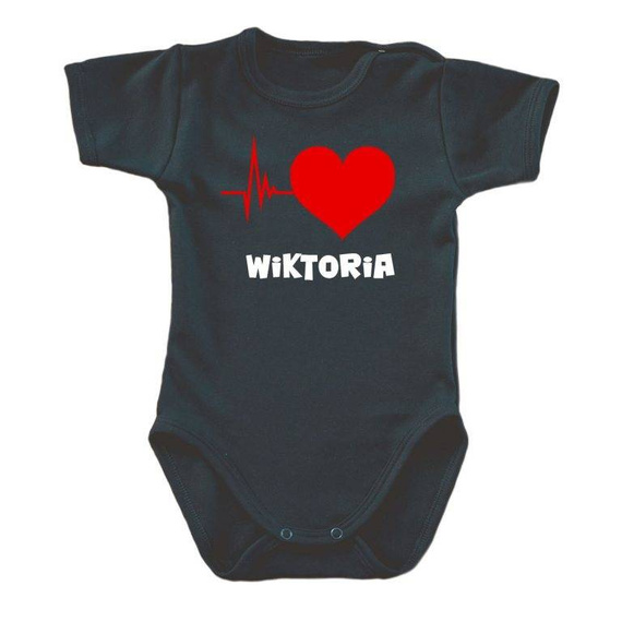 Body krótki rękaw "Puls serca" Moocha biały