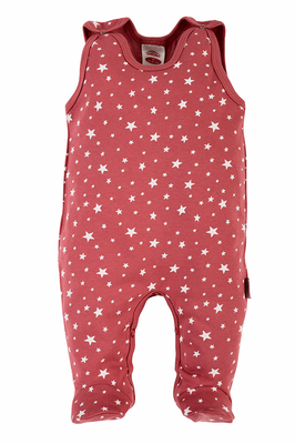 "Stars" Makoma Śpiochy niemowlęce ciemny róż