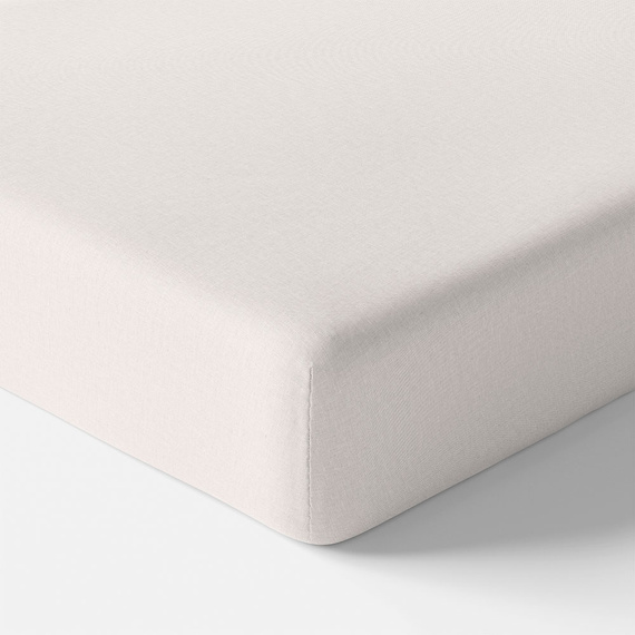 Eevi Prześcieradło dziecięce bawełniane - ecru