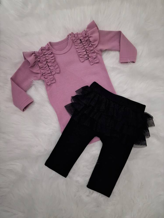 Maja Bambarillo Body z długim rękawem wrzosowy