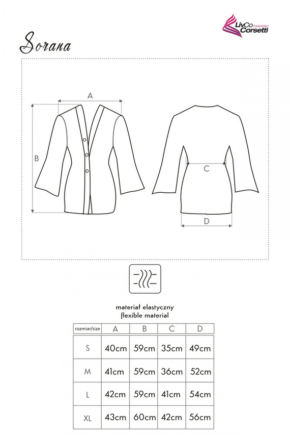 Sorana LC 90026 Szlafrok damski LivCo Corsetti