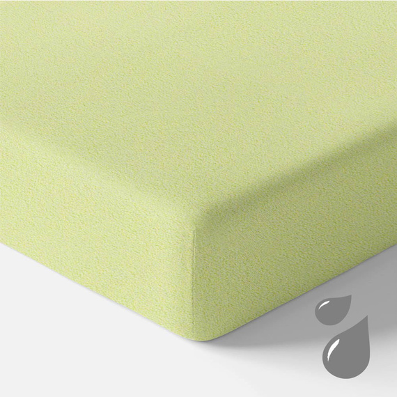 Eevi Prześcieradło frotte nieprzemakalne - jasny zielony