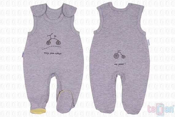 Śpioch bawełniany "BIKE" różowy Terjan