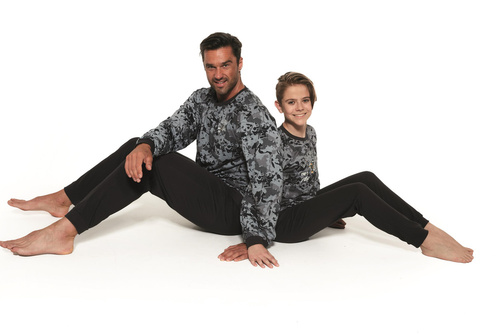 453,454/118 Air Force Cornette Piżama dla chłopca - grafitowy