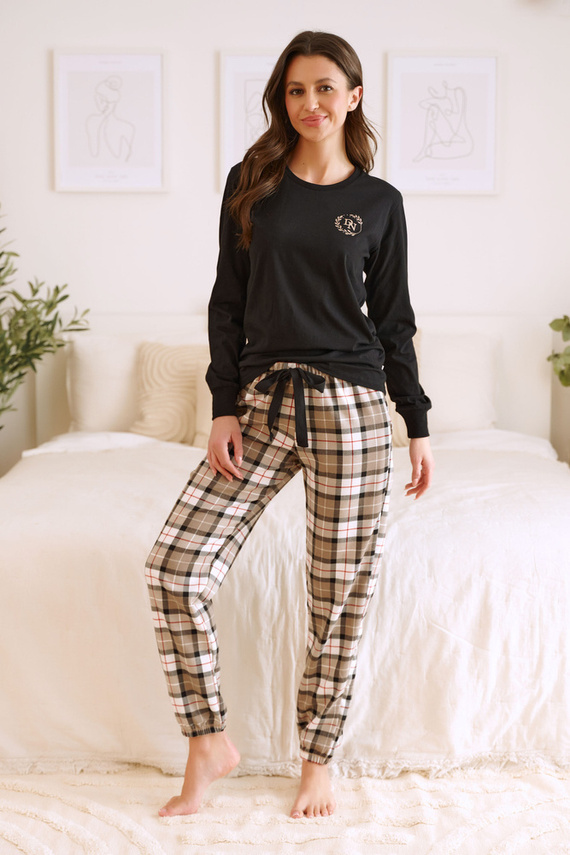 5202 "DN" Piżama Damska Doctor Nap - black