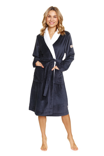 7182 Szlafrok damski Plus Size Doctor Nap - grey
