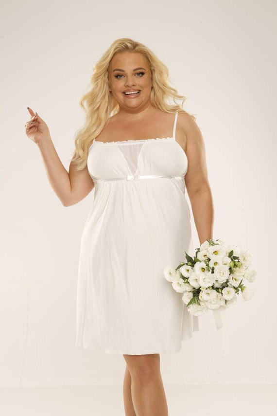 691 Freya Koszula nocna na ramiączkach Forex - ecru