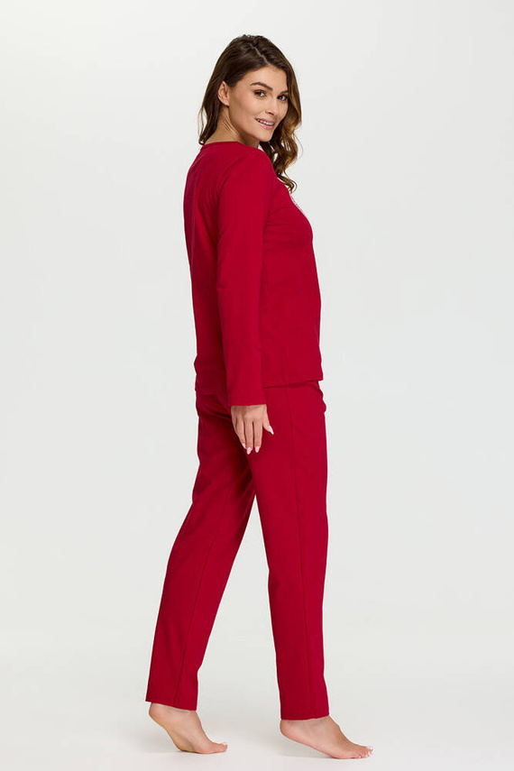 10 Piżama damska Senizo bordowy