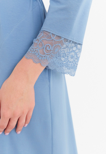 402 Szlafrok damski bawełniany Cana - denim