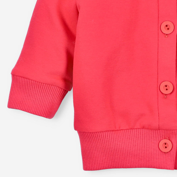 Kolorowy Las Bluza dresowa na guziki Nini malinowy