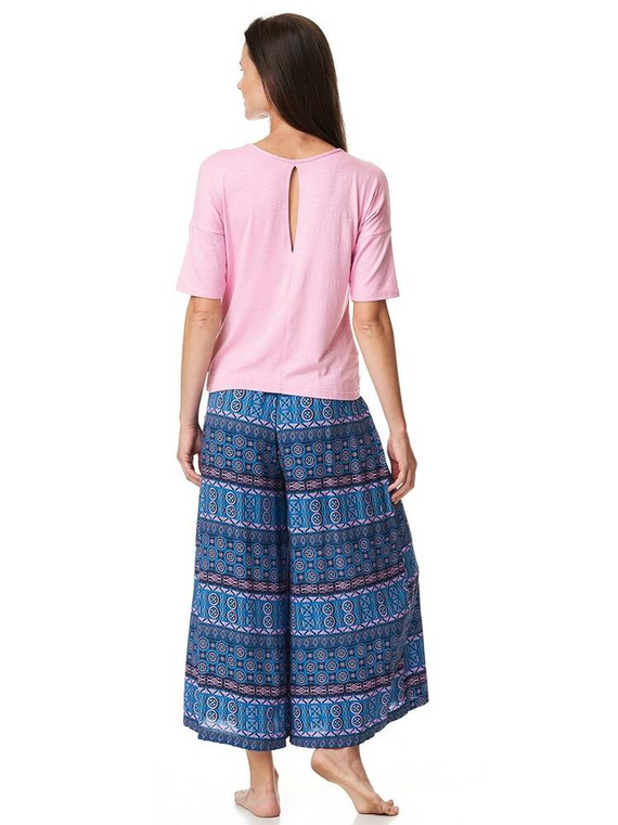 LHS 966 Piżama Damska Key - różowy granatowy