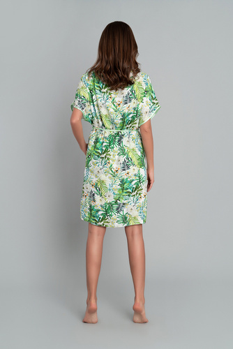 Florina Szlafrok Damski Italian Fashion - druk liście