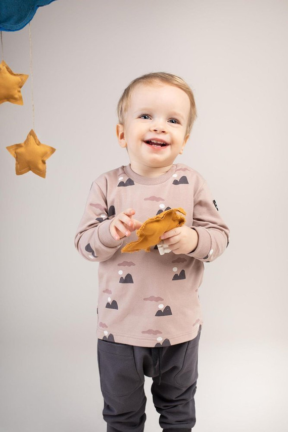 "Dreamer" Pinokio Bluzka z długim rękawem - beż druk