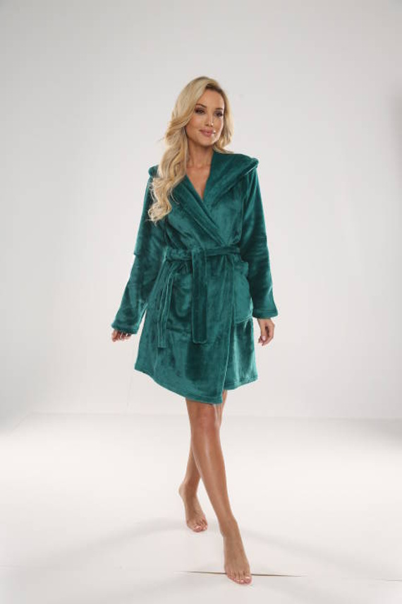 626 Abigail Krótki Szlafrok damski Forex - zielony