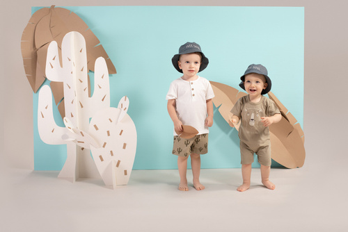 Free Soul Pinokio T-shirt polo z guzikami - ecru