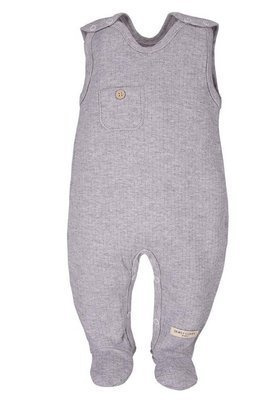 "Simply Comfy" Ewa Klucze Śpiochy niemowlęce z kieszonką - szary melanż