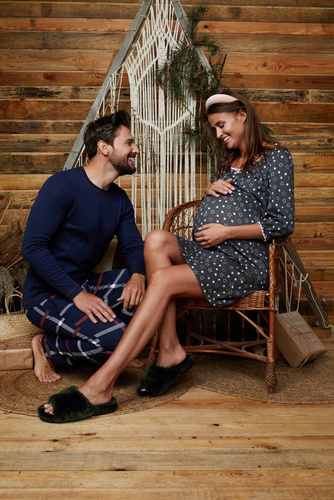 Antilia koszula nocna 3/4 rękaw Italian Fashion - druk