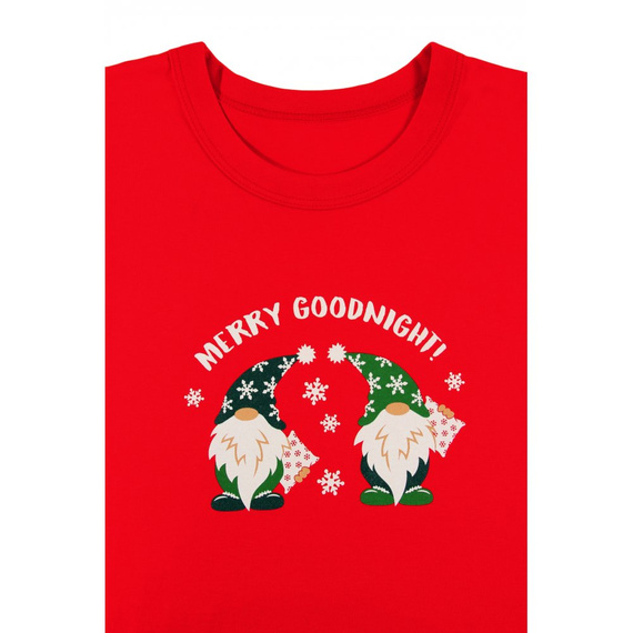 2576 Skrzat Piżama damska świąteczna Sesto Senso czerwony