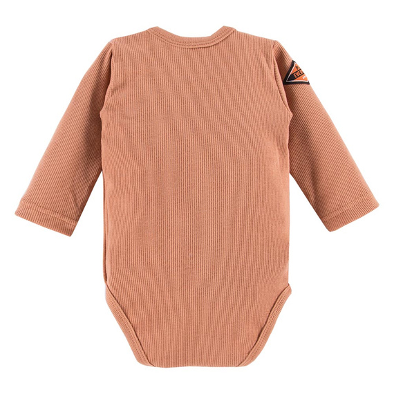 Jump Eevi Body rozpinane prążkowane - beżowy