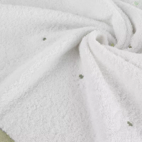 Baby 60 Serca niemowlęce okrycie kąpielowe Eurofirany biały/miętowy