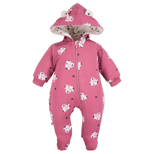 Dogs & Spots Eevi Dresowy Pajac z kapturem - róż