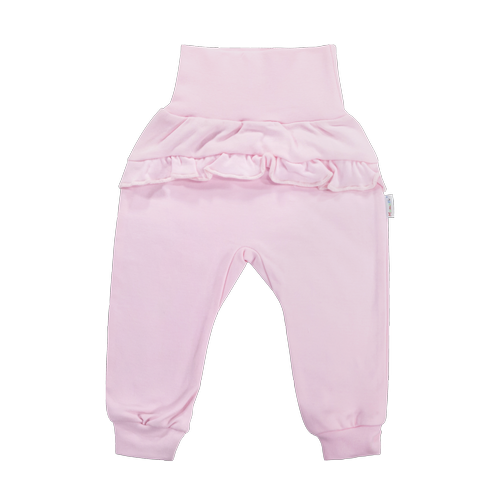 SPF006 Basic Mamatti Spodnie niemowlęce dla dziewczynki - różowy