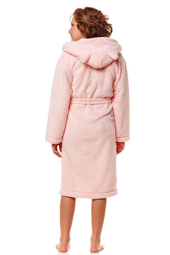 Lota L&L Szlafrok dziecięcy z uszkami - melange