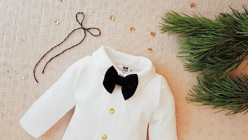 418W Black Star Muszka welurowa Marija - czarny