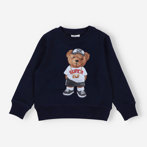 AST-0010/GRA Bluza dresowa dla chłopca Nini granatowy 