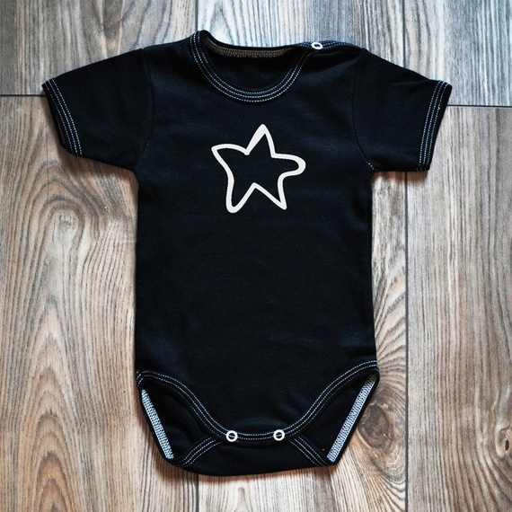 Body krótki rękaw "Gwiazdeczka" Moocha białe