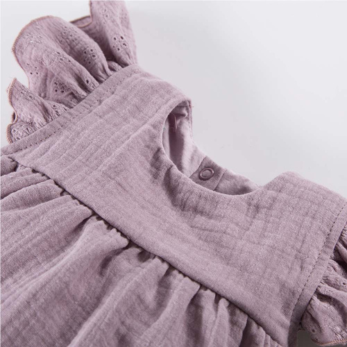 Botanic Eevi Sukienka muślinowa - wrzos 