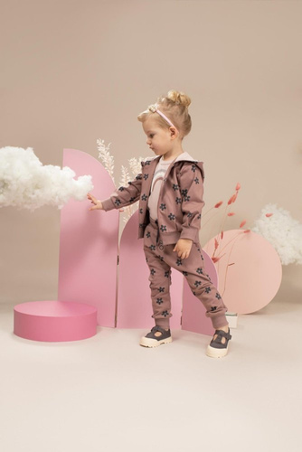 Happiness Pinokio Pumpy dla dziewczynki - ciemny róż/druk