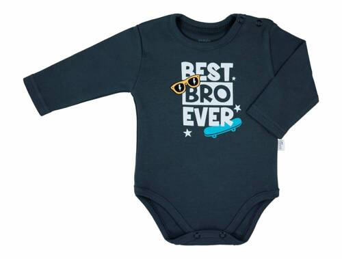 Olivier Koala Body z długim rękawem - grafit