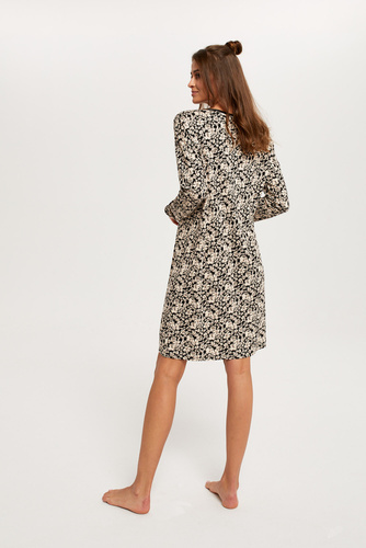 Gujana Damska koszula nocna długi rękaw Italian Fashion - druk