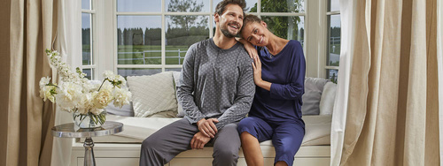 Song Piżama Damska 3/4 rękaw, 3/4 spodnie Italian Fashion - granatowy