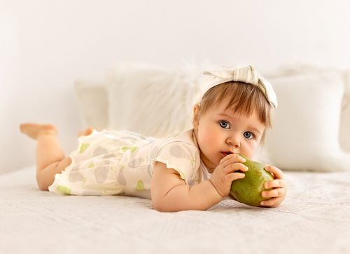 "Sweet Pears" Makoma Sukienkobody krótki rękaw