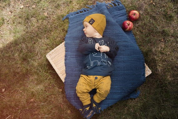 Bluzka z długim rękawem "Secret Forest" Pinokio - granat