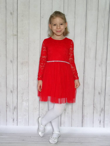 Angell II Bamabrillo Sukienka dziewczęca pudrowy róż