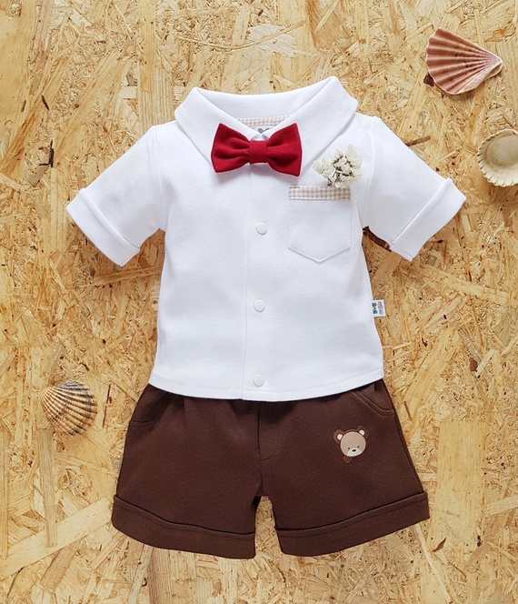 1010KR Teddy Spodenki krótkie Marija - brązowy