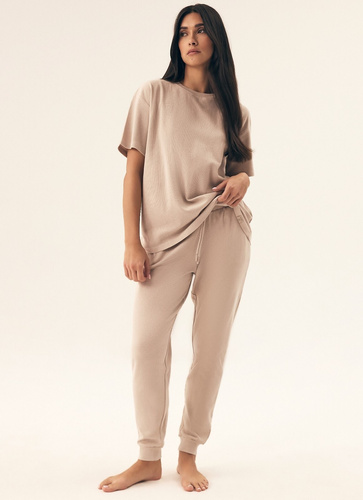 43349 Nilsa Piżama Damska Henderson - beżowy