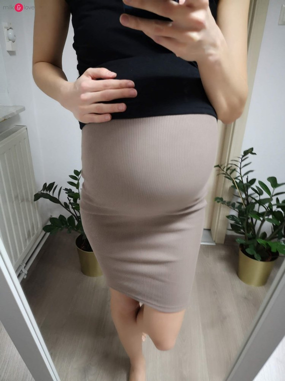 Spódnica ciążowa Tummy Milk&Love cappuccino