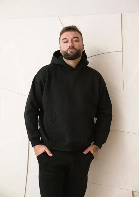 DK-K-B14 Komplet dresowy męski Dkaren - czarny