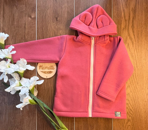 Bluza Mamatti BH105 w kolorze malaga – zamek i kaptur