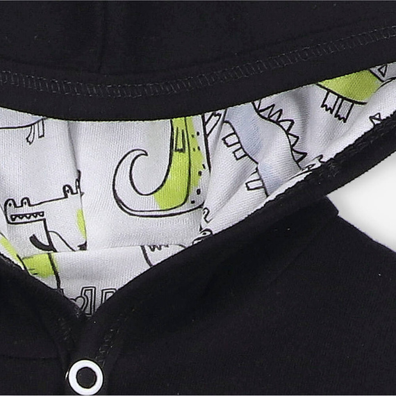 Crocodiles Bluza rozpinana z bawełny organicznej Nini czarny