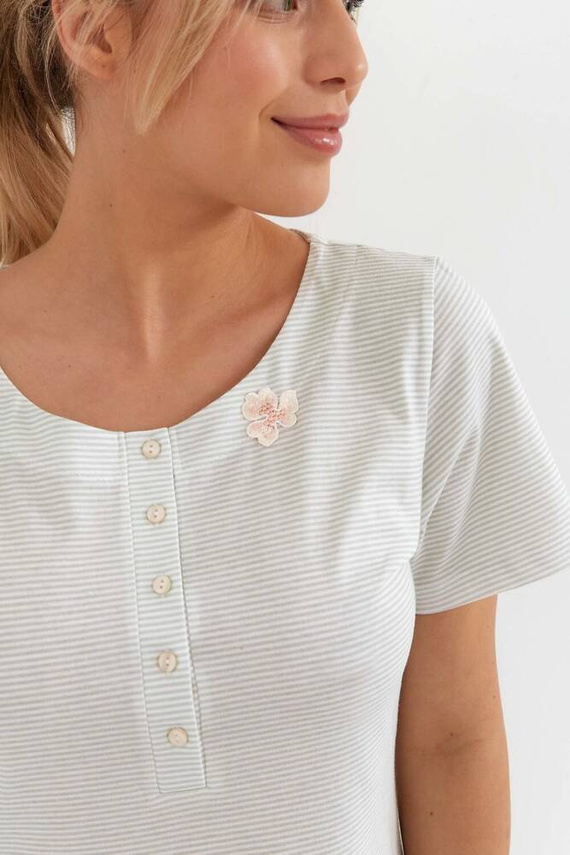 235 Koszula Nocna Cana -ecru